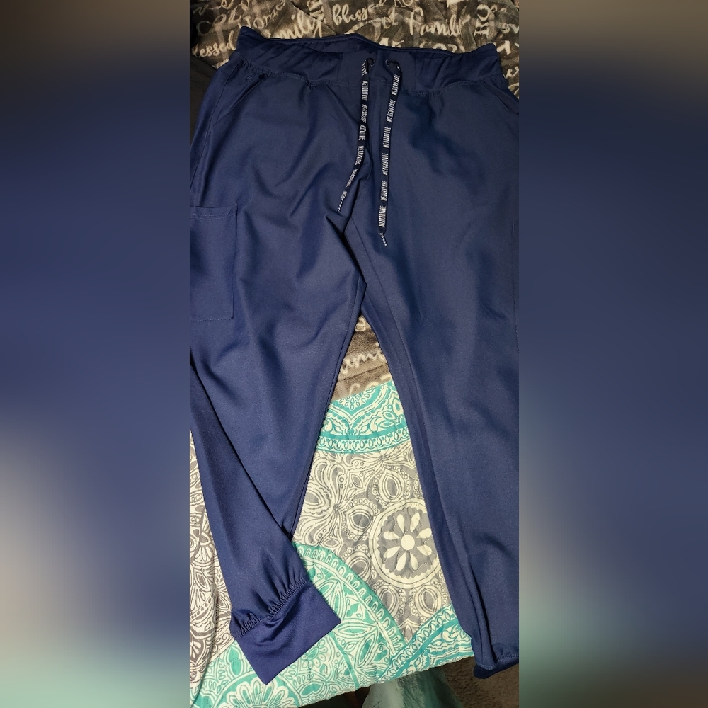 Navy blue Med Couture size Large silky material